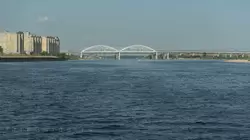 Борский мост через Волгу в Нижнем Новгороде