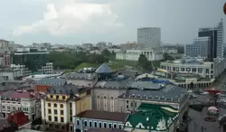 Крыши ТЦ ГУМ, вид со смотровой площадки, Казань