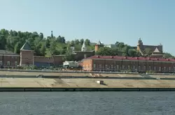 Нижегородский кремль, вид с Волги