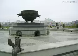 Казань, фонтан в парке Тысячелетия Казани