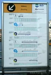 Расписание водного автобуса в Венеции