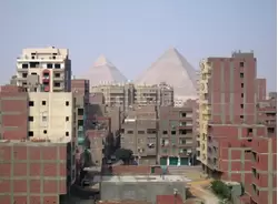 Вид на пирамиды из номера гостиницы «Syag Pyramids»