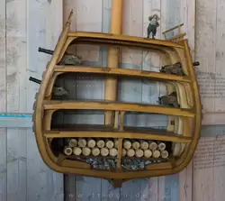 Расположение балласта внутри корабля