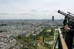 7-й округ Парижа — вид со смотровой площадки на Эйфелевой башне