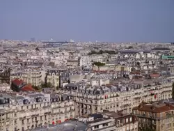 Вид с башни на Париж