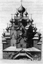 25-главая Покровская церковь в селе Анхимово близ Вытегры, фото